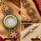 Mayur Heritage Watch Emerald Green dial bracelet and size details