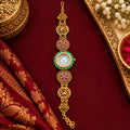 Rajsi Mayur antique gold bracelet watch Emerald Green variant