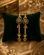 Royal Green Floral Gold Plated Traditional Designer Kada for Women - Madhushrea collection