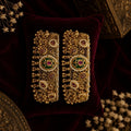Royal Pearl Tulip Gold Plated Traditional Bridal Kada for Women - Madhushrea collection
